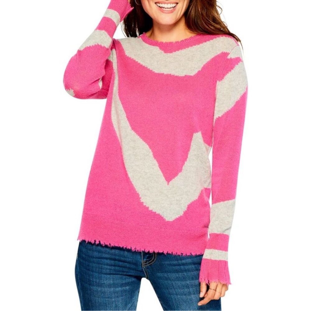 Nic+Zoe Womens  Intarsia 100% Cashmere Sweater NWT XX-Large